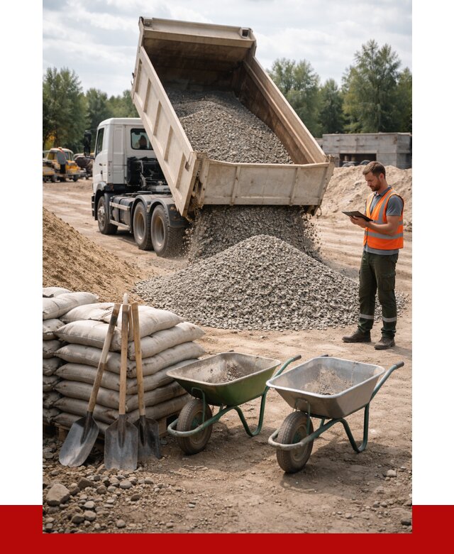 Доставка нерудных материалов в Сарове от 1250 руб. | ПРОНЕРУДСро