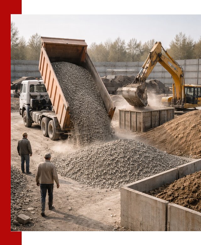 Доставка нерудных материалов с погрузкой и разгрузкой в Сарове