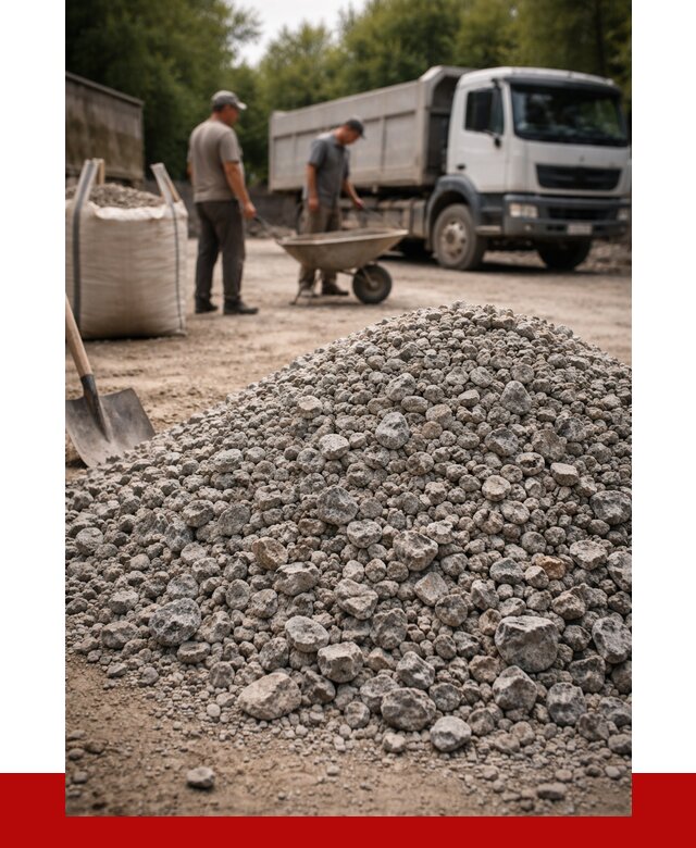 Гранитный щебень фракция 20-40 в Сарове от 3333 руб. ПРОНЕРУДСро