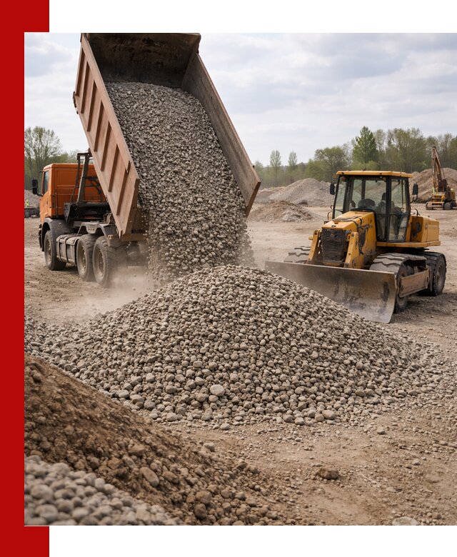 Доставка гравийного щебня фракции 40-70 в Сарове