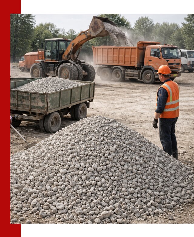 Доставка известнякового щебня фракция 20–40 в Сарове