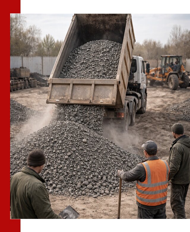 Доставка шлакового щебня в удобные сроки по выгодной цене в Сарове