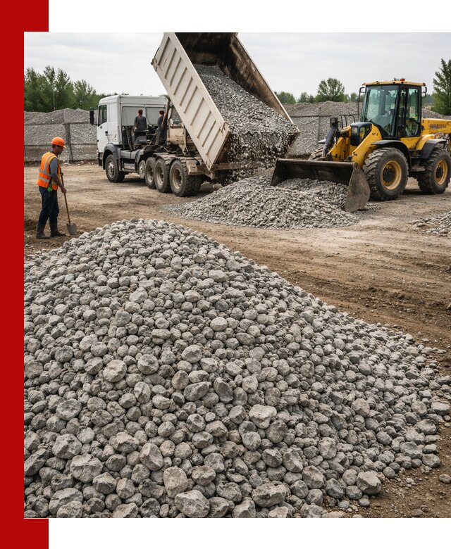 Доставка бетонного щебня фракции 40-70 в Сарове