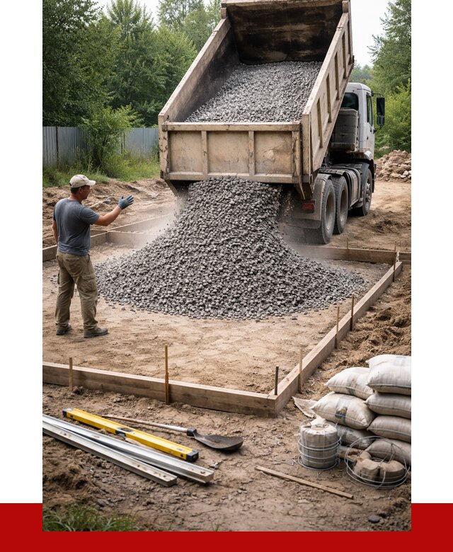 Купить щебень для фундамента в Сарове от 4687 р. | ПРОНЕРУДСро