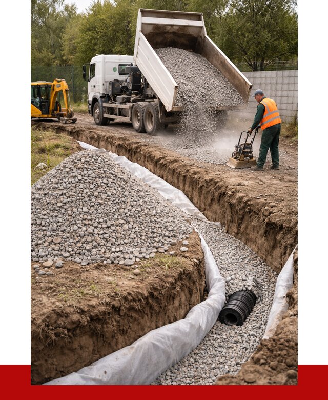 Щебень для дренажа в Сарове от 1927 р., ПРОНЕРУДСро доставка
