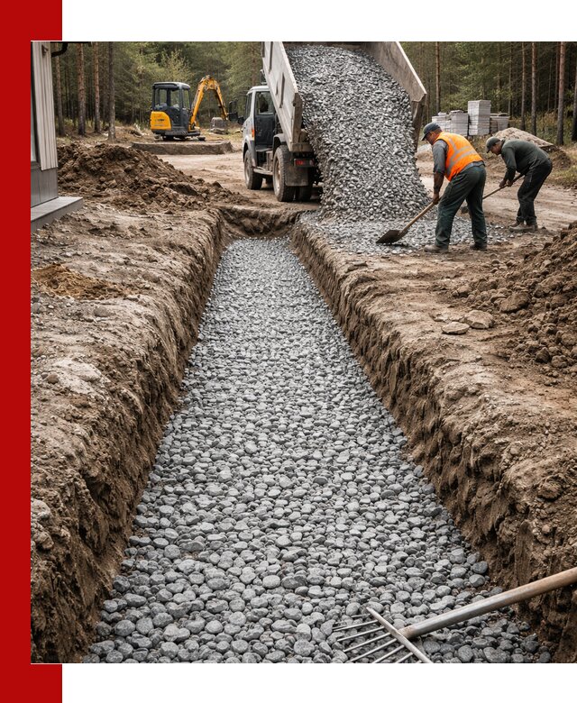 Щебень для дренажа с доставкой в Сарове высокого качества