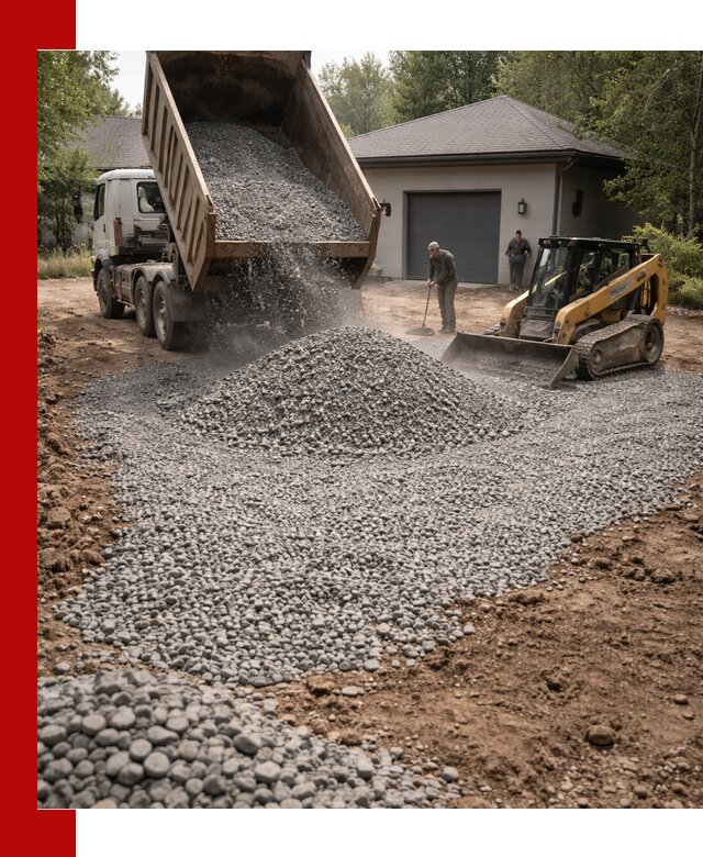 Щебень для парковки в Сарове: доставка и укладка качественного материала