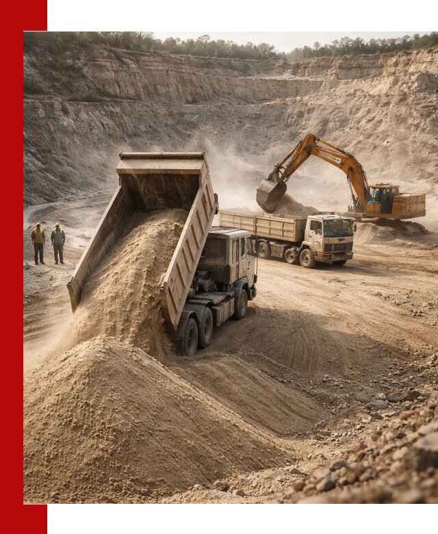 Карьерный песок навалом с доставкой в Сарове