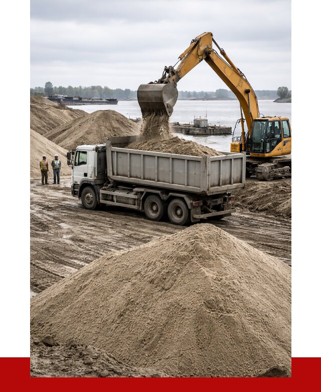 Купить речной песок навалом в Сарове от 1875 р., ПРОНЕРУДСро