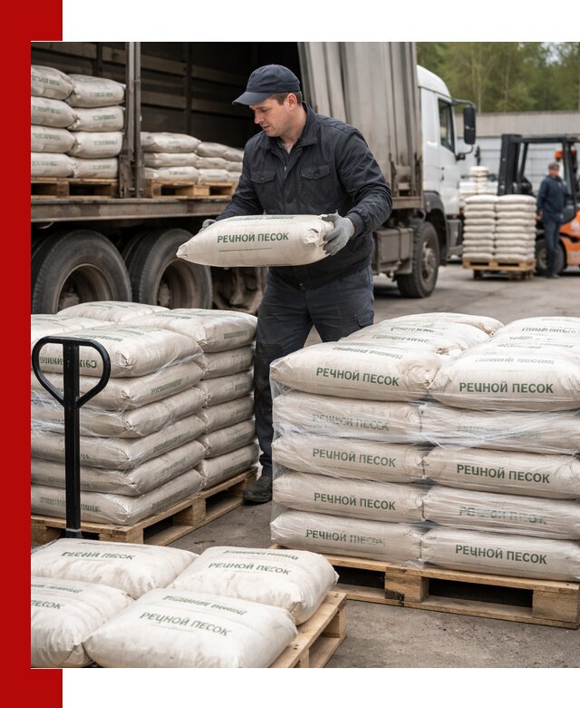 Речной песок в мешках с доставкой в Сарове