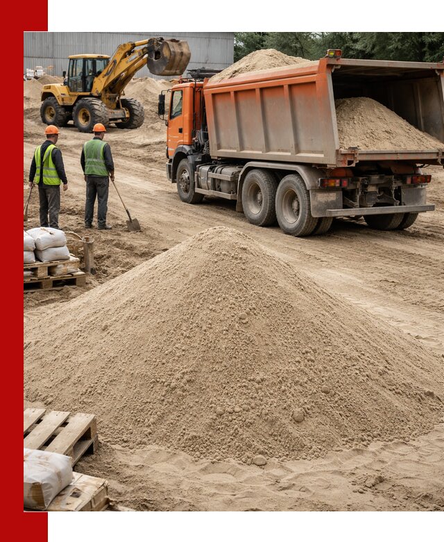 Доставка и продажа мытого речного песка в Сарове