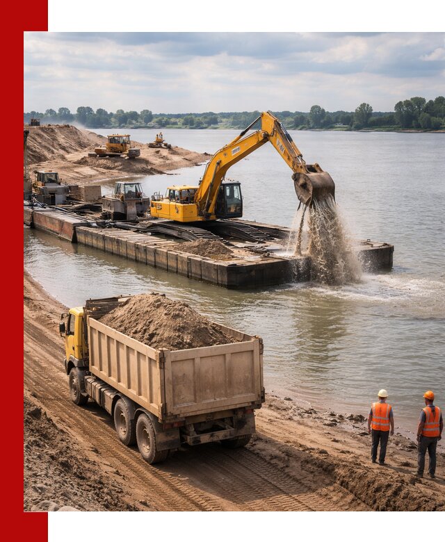 Намывной песок с доставкой в Сарове оптом и в розницу