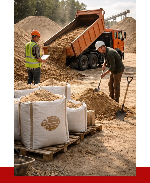 Строительный песок в Сарове от 2291 р. с доставкой, ПРОНЕРУДСро