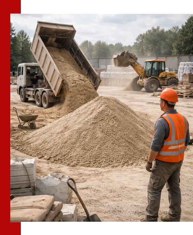 Доставка строительного песка с самосвалом в Сарове