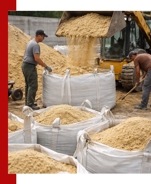 Поставка качественного песка для кладки в Сарове