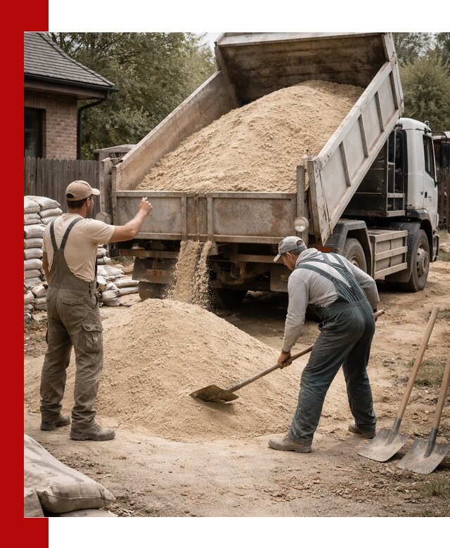 Песок для штукатурки с доставкой в Сарове качественный и чистый