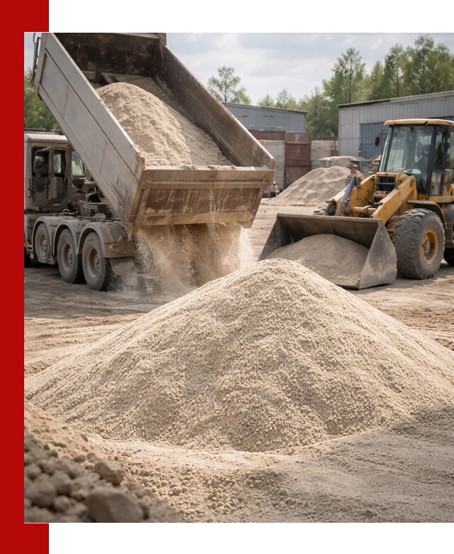 Кварцевый песок с доставкой в Сарове для строительных работ