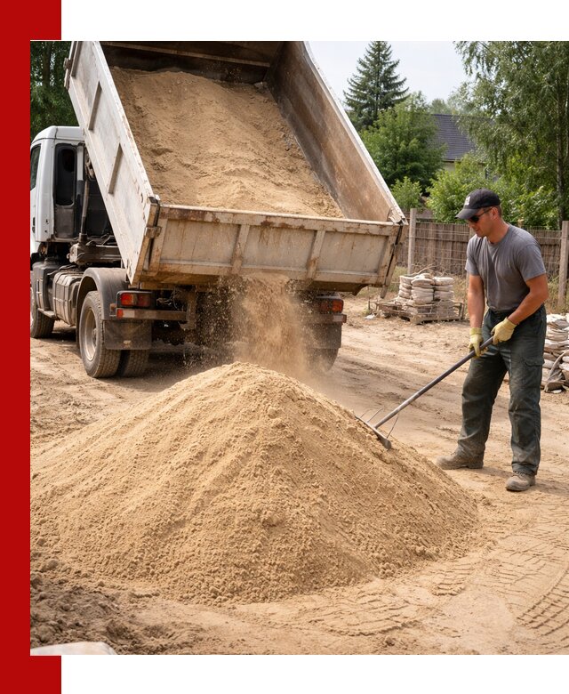 Доставка сухого песка самосвалами в Сарове