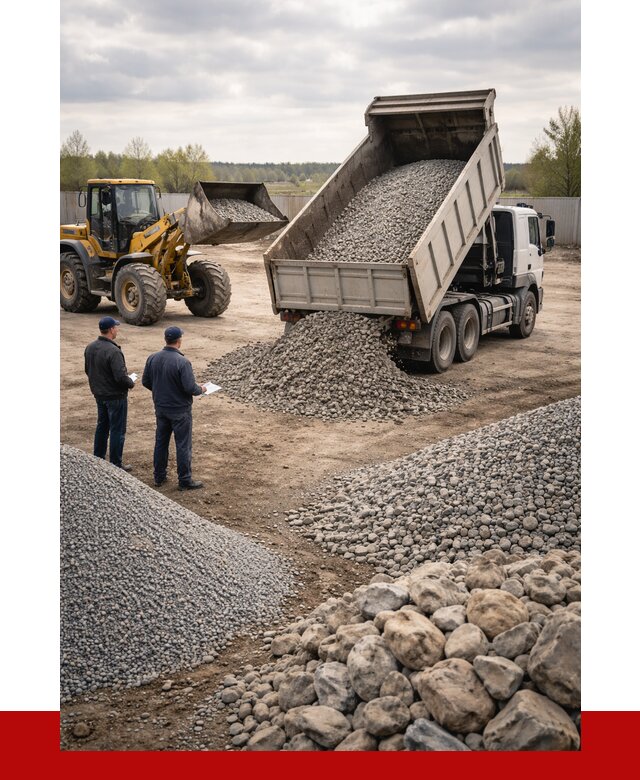 Гравий и камень с доставкой в Сарове от 4374 р. - ПРОНЕРУДСро