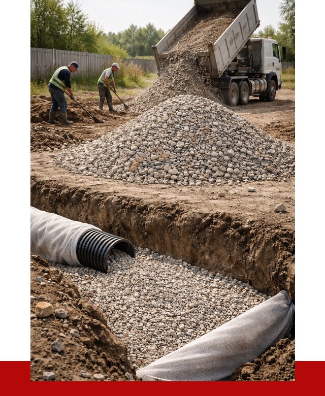 Гравий для дренажа в Сарове от 2291 р., доставка ПРОНЕРУДСро