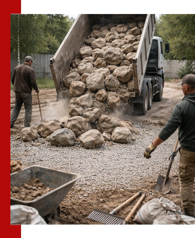 Доставка и укладка булыжника в Сарове