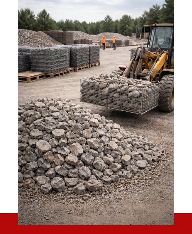 Камень для габионов фракция 70-150 в Сарове от 4374 р. | ПРОНЕРУДСро