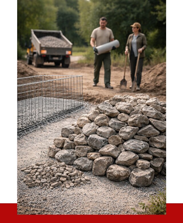 Камень для габионов фракция 100-200 в Сарове от 4999 р. | ПРОНЕРУДСро