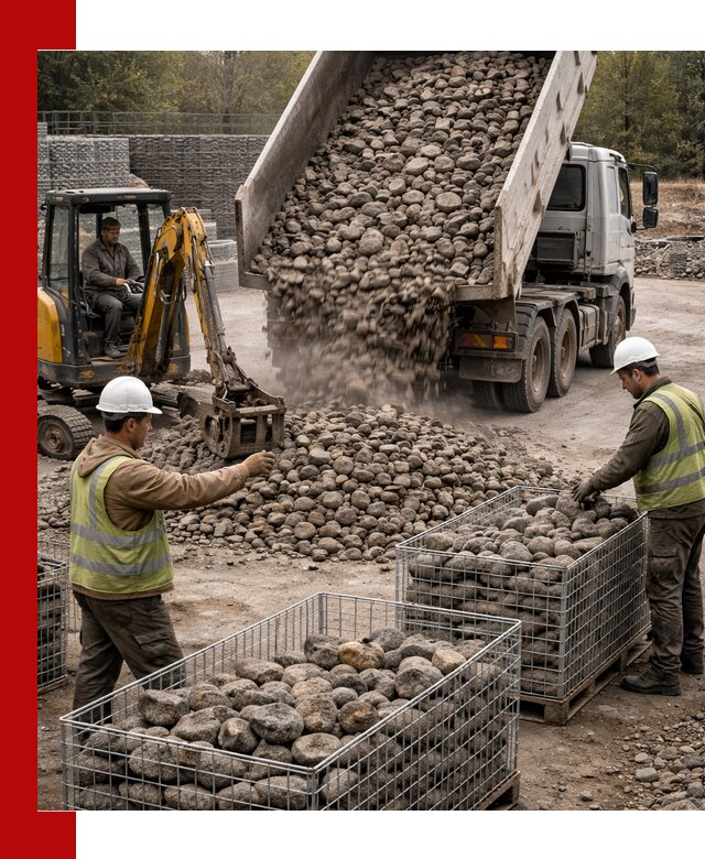 Камень для габионов фракция 100–201 в Сарове