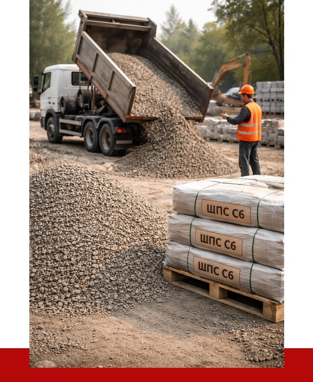 ЩПС С6 в Сарове с доставкой от 2291 р. за куб | ПРОНЕРУДСро