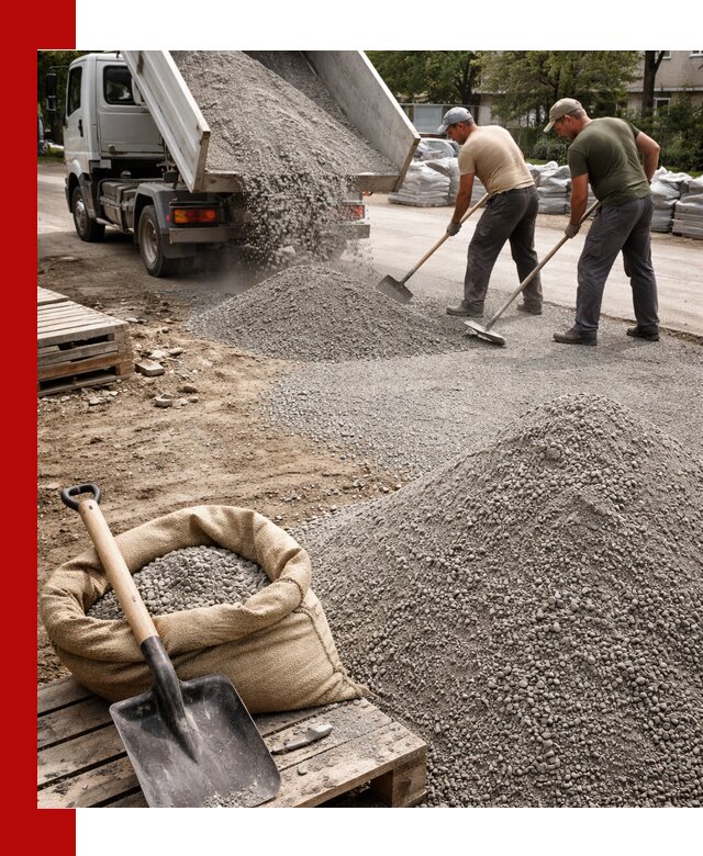 Отсев для тротуарной плитки в Сарове — доставка и укладка