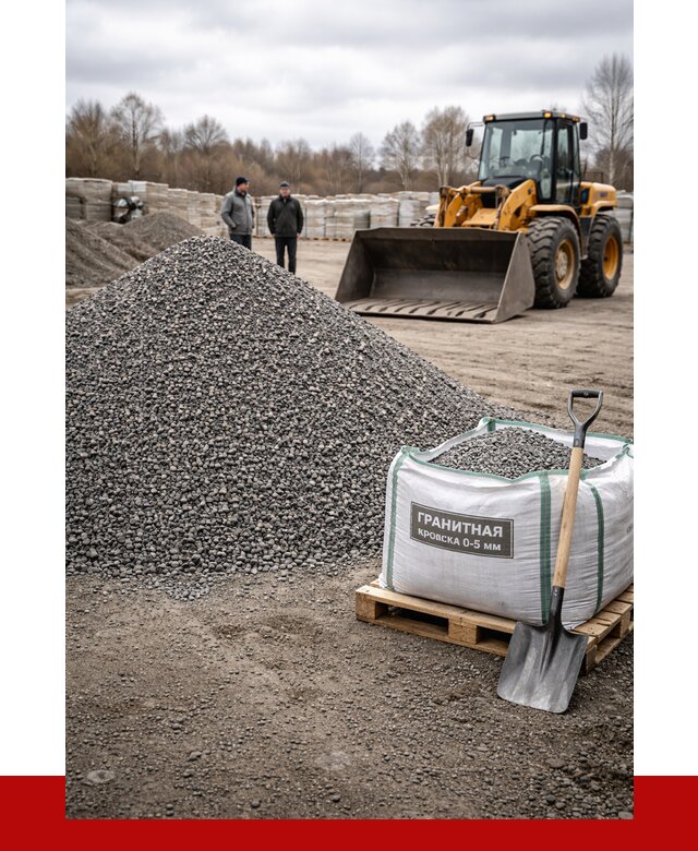 Купить гранитную крошку в Сарове от 4999 р. с доставкой | ПРОНЕРУДСро