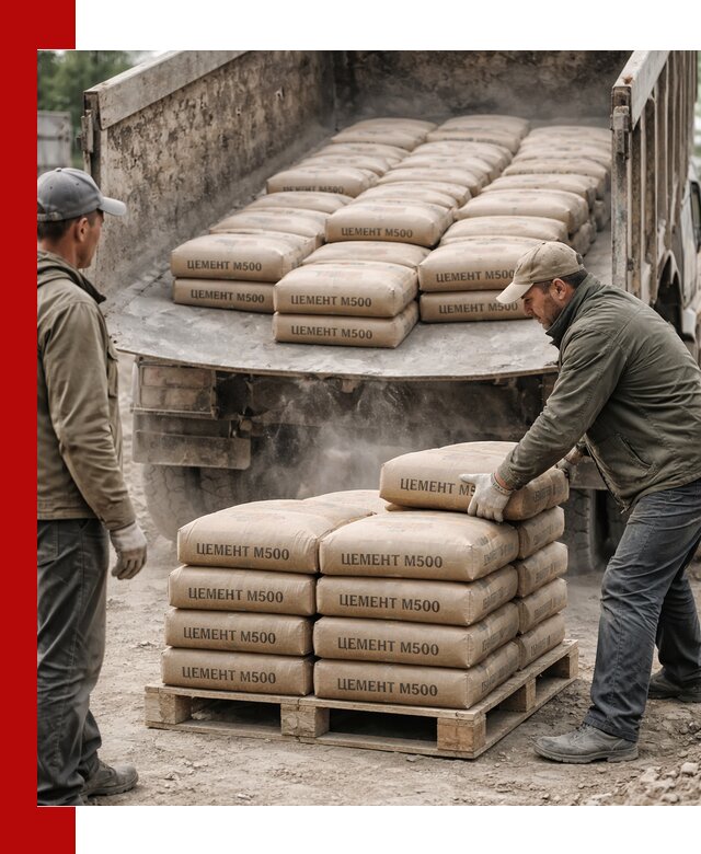 Цемент М500 с доставкой самосвалом в Сарове