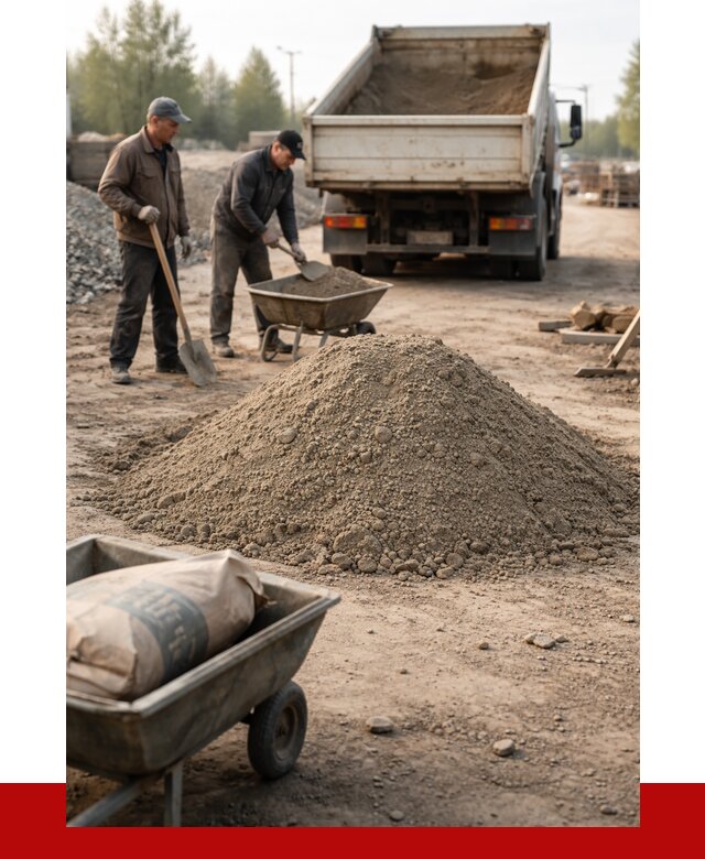 Цементно-песчаная смесь М150 в Сарове от 4895 р. | ПРОНЕРУДСро