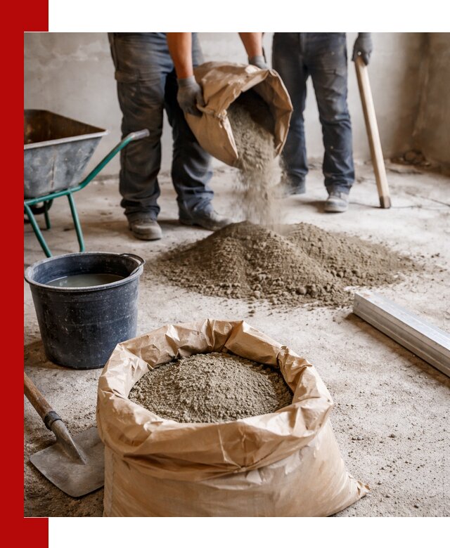 Доставка сухой смеси для стяжки в Сарове