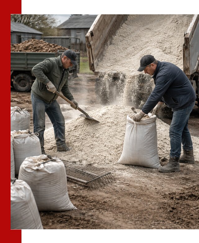Доставка извести пушонки в Сарове оптом и мелким оптом