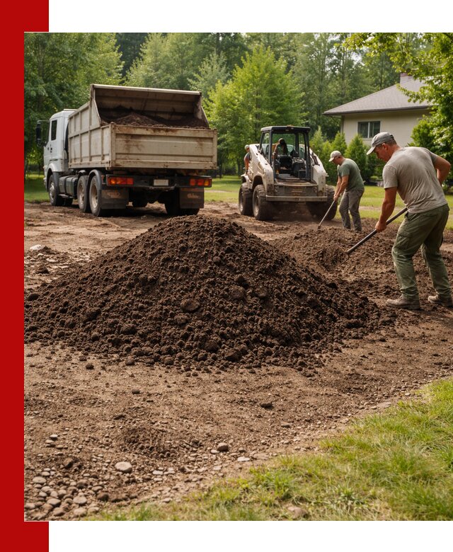 Доставка и укладка грунта для газона в Сарове