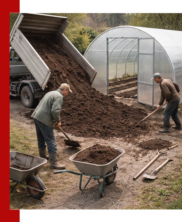 Грунт для теплицы с доставкой в Сарове — плодородный субстрат под растения