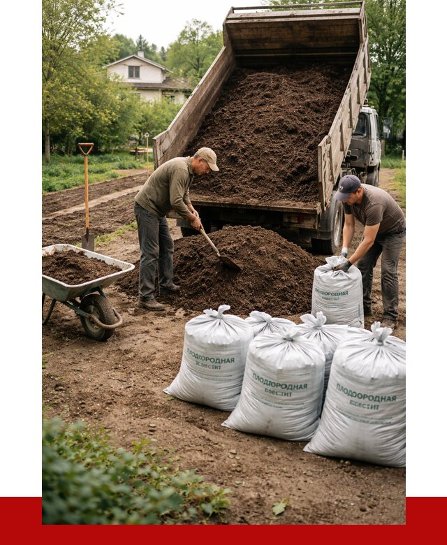 Плодородная смесь в Сарове от 4374 р./куб с доставкой | ПРОНЕРУДСро