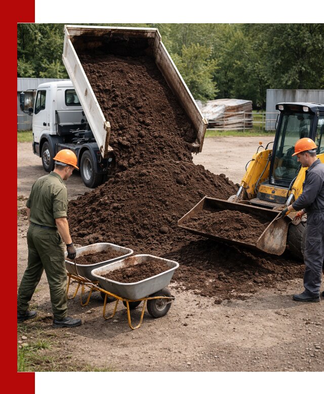 Доставка торфо-земляной смеси в Сарове для огорода и ландшафта