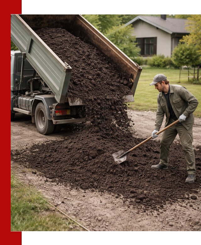 Чернозем для газона с доставкой в Сарове быстро и качественно
