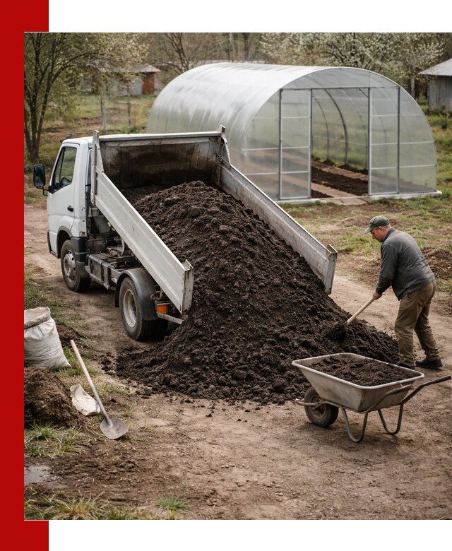 Чернозем для теплицы с доставкой в Сарове
