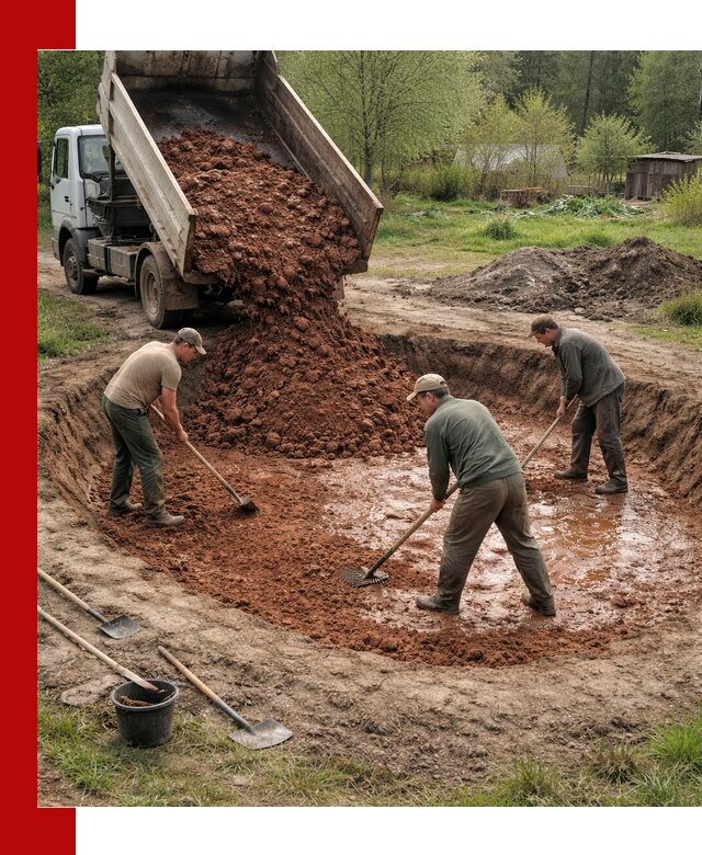 Купить качественную глину для пруда в Сарове