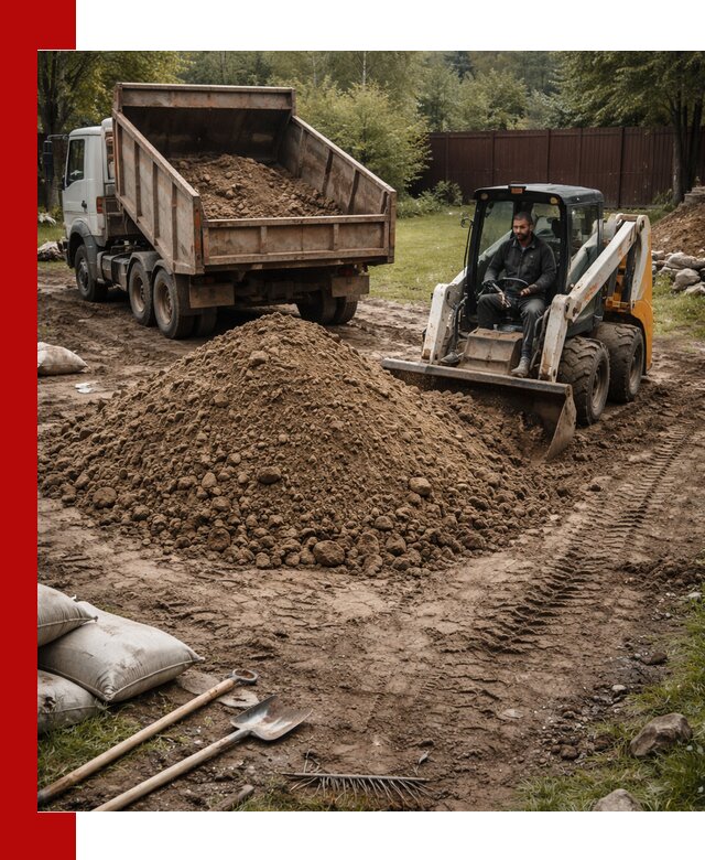 Суглинок для планировки участков в Сарове с доставкой и выгрузкой