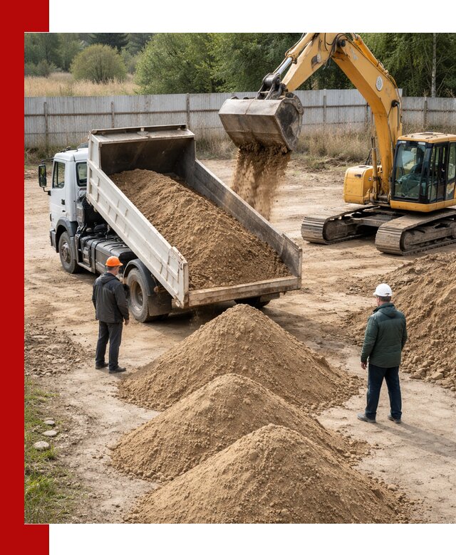 Доставка супеси вагонными и автопартиями в Сарове