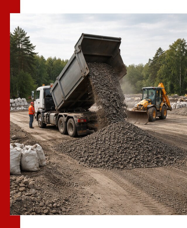 Доставка дробленого асфальта в Сарове для дорожных работ
