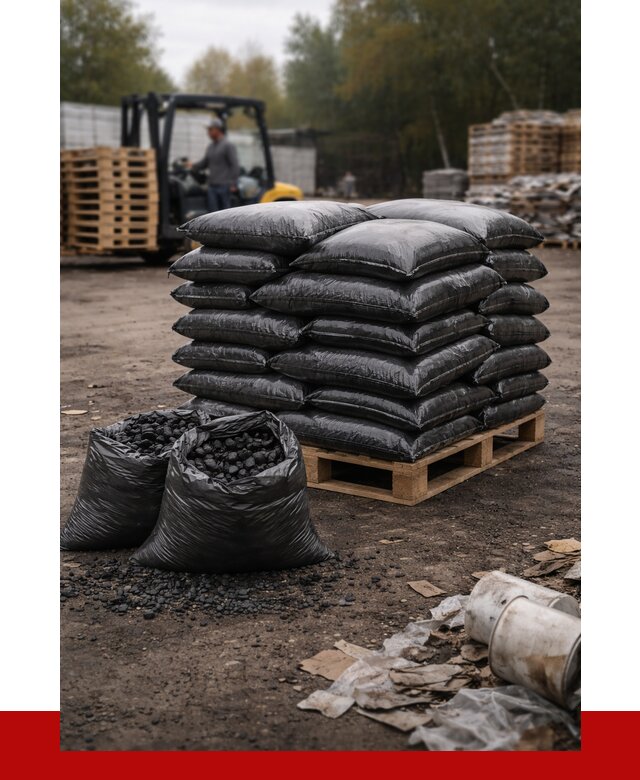Купить уголь в мешках с доставкой в Сарове от 7811 р. | ПРОНЕРУДСро
