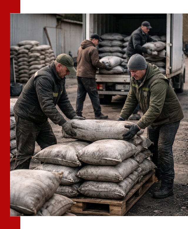Доставка угля в мешках по выгодным ценам в Сарове