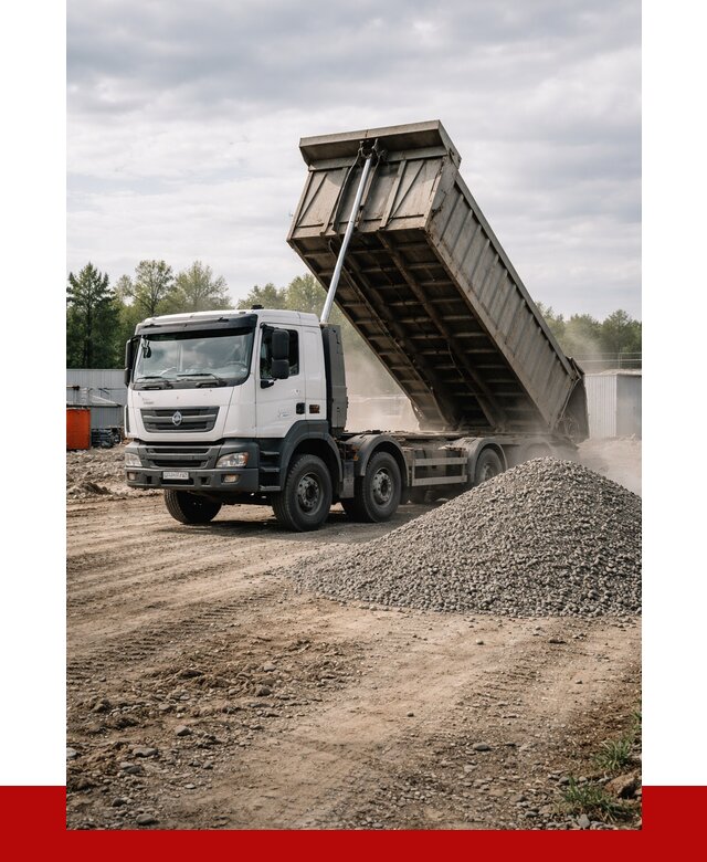 Доставка самосвалом 40 кубов в Сарове от 9374 р. | ПРОНЕРУДСро