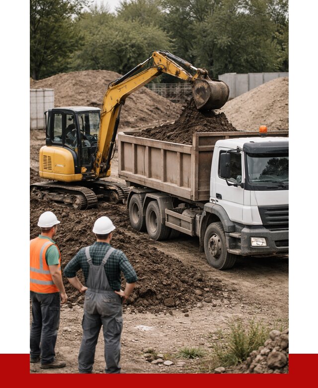 Вывоз грунта в Сарове от 4687 р. самосвалом | ПРОНЕРУДСро