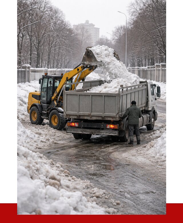Вывоз снега с погрузкой в Сарове от 3645 р. ПРОНЕРУДСро